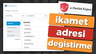 EDevlet Adres İkamet Değiştirme  İkametgah Nasıl Değiştirilir [upl. by Oilerua727]