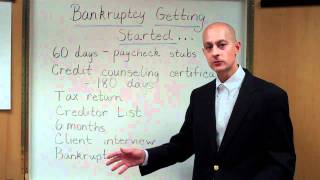 Filing For Bankruptcy  Getting Started [upl. by Ailaroc]