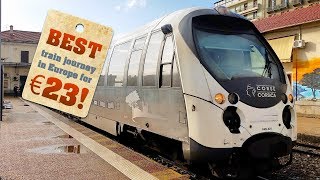 Best train journeys in Europe Corsica from Ajaccio to Corte trip report [upl. by Ben]