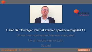 EXAMENTRAINER A1  Spreken  30 vragen  set 1 2025 [upl. by Giraud]