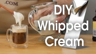 DIY whipped cream in 60 seconds [upl. by Metabel]