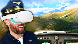 Microsoft Flight Simulator In VR Is STUNNING [upl. by Quintina]