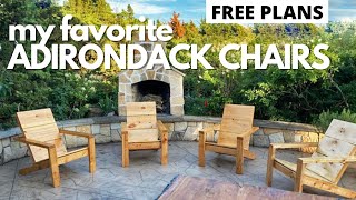 The BEST Adirondack Chair Plans [upl. by Sabba]