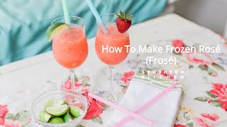 How To Make Frosé Frozen Rosé [upl. by O'Neil]