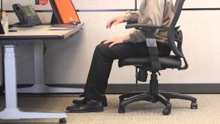 Ergonomic Positioning  Setting Chair Height [upl. by Zoba]