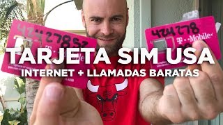 Tarjeta SIM prepago Estados Unidos Internet y llamadas baratas [upl. by February528]