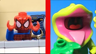 LEGO Japanese SpiderMan Episode 18 Leopardon Scene レオパルドン ソードビッカー 瞬殺 [upl. by Mirabelle]