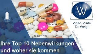 Kennen Sie die 10 häufigsten Nebenwirkungen Diese 10 Medikamente machen am häufigsten Probleme ❗ [upl. by Harte791]