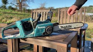 We Sharpen amp Tighten Up Our Makita Chainsaw [upl. by Nafri461]