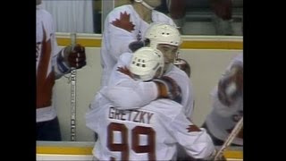 Wayne GretzkyMario Lemieux Highlights  1987 Canada Cup [upl. by Lemuelah]