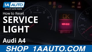 How to Reset Service Light 0409 Audi A4 [upl. by Costin]