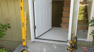 Jeld Wen Front Door Installation  Really crappy products and craftsmanship PART 1 [upl. by Betthezel]