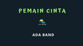 ADA BANDPEMAIN CINTA KARAOKELYRICS BY AW MUSIK [upl. by Olnton]