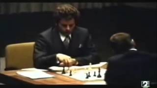 Rare Footage From Fischer Spassky 1972 World Chess Championship [upl. by Akimyt]