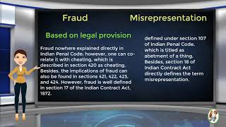 What is Difference Between Fraud amp Misrepresentation [upl. by Issirk]