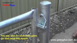 Gate Latch 2 way for round pipe and square [upl. by Doone951]