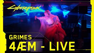 Cyberpunk 2077 – Grimes performing 4ÆM live at The Game Awards [upl. by Bora]