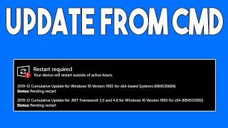 How To Run Windows 10 Update From Command Prompt [upl. by Ahsirhcal]