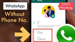 How to use WhatsApp without Mobile Number or OTP Verification  100 Working  2023 [upl. by Windham585]