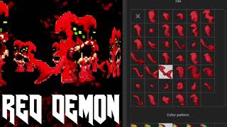 RED DEMONPony town Skin Tutorial [upl. by Asiled]