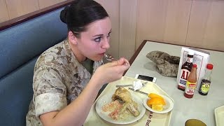 US Marines Mess Hall – What Marines Eat at MCAS Iwakuni Japan [upl. by Airec928]