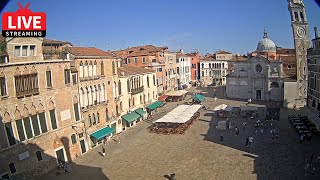 🔴 Venezia Italia Live Webcam  Campo Santa Maria Formosa Venice  Stream from Ruzzini Palace Hotel [upl. by Beera]