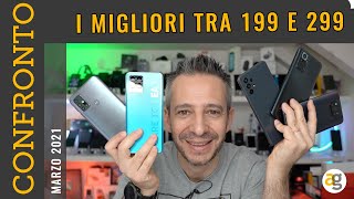 I MIGLIORI SMARTPHONE da 199 a 299 euro Galaxy A32 5g Redmi note10 pro Realme 8pro G30 Poco X3pro [upl. by Neelon585]