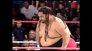 Yokozuna versus cousin Rikishi [upl. by Kcirddehs]