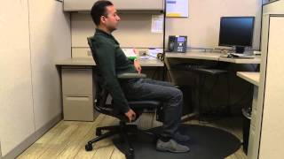 Office Ergonomics  Adjusting Your Chair [upl. by Kcirad]