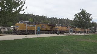 Railfanning Colfax w UP Rescue amp 822 on Amtrak California Zephyr 5  92917 [upl. by Liew]