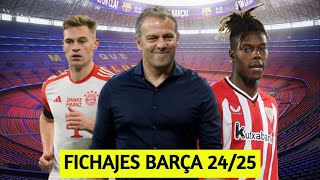 ANÁLISIS FICHAJES FC BARCELONA 202425  KIMMICH NICO WILLIAMS [upl. by Farman168]