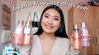 MY FAVORITE VICTORIA SECRET FRAGRANCE MISTS [upl. by Vitek]