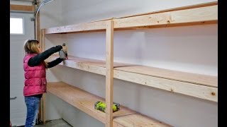 How to Build Garage Shelving  Easy Cheap and Fast [upl. by Iral]