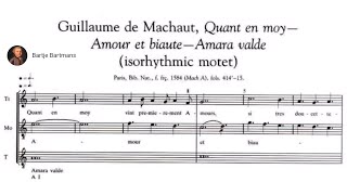 9 Music of the Middle Ages Isorhythmic motet de Machaut [upl. by Lahcym396]