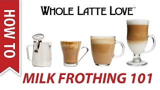 Milk Frothing for Beginners [upl. by Eessej]