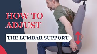 Adjusting Your Office Chair Lumbar Support  Ergonomic Office Seat Adjustment Manual [upl. by Emelin]