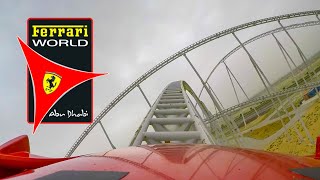 Ferrari World Roller Coasters  Front Seat POV  Abu Dhabi UAE [upl. by Hajed746]