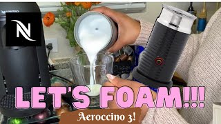 How To Foam Milk With Aeroccino 3 Make Coffee With Foam Tips amp Tricks  Easy Foamed Latte Recipe [upl. by Melicent]