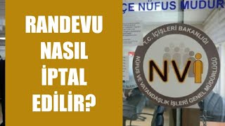 Nüfus Müdürlüğü Randevu İptali Nasıl Yapılır [upl. by Eziechiele]