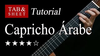 Capricho Árabe  Guitar Lesson  TAB [upl. by Walters]