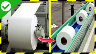 Como se HACE el PAPEL HIGIÉNICO🧻MILLONES de ROLLOS de PAPEL HIGIÉNICO  Fabricando Papel higiénico [upl. by Inessa816]