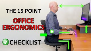 The Perfect Ergonomic Desk Setup To Avoid Back amp Neck Pain [upl. by Autum]