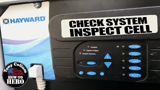 Howto Inspect Salt Cell  Hayward Aqua Plus [upl. by Ahsieket398]