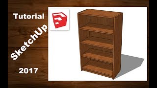 Tutorial básico Sketchup Make 2017  Carpintería [upl. by Popelka449]