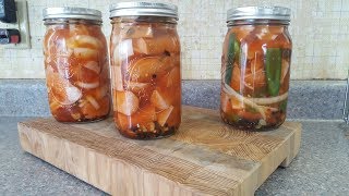 Spicy Pickled Sausages  Thanks Bumble Bee Junction [upl. by Adnorahc]