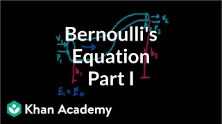 Bernoullis equation part 1  Fluids  Physics  Khan Academy [upl. by Nuaj535]