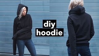 DIY Hoodie from Scratch  WITHWENDY [upl. by Airbmak]