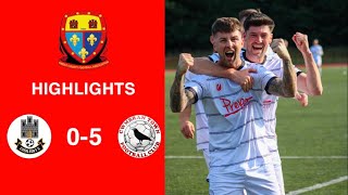 Caerleon 05 Cwmbrân Town  Gwent FA Senior cup  Quarter final highlights [upl. by Sitoel]