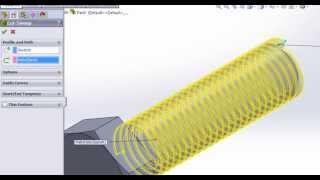 Tutorial SolidWorks 05  Rosca  Parafuso [upl. by Willamina]