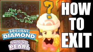 HOW TO EXIT Grand Underground in Pokemon Brilliant Diamond and Shining Pearl [upl. by Specht]